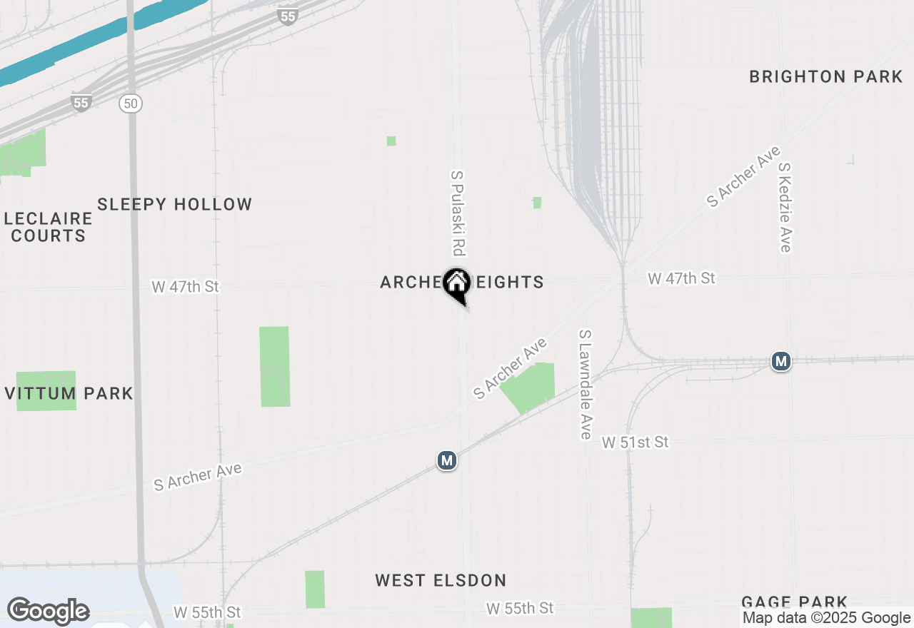 Map of 4748 S Pulaski Road, Chicago, IL 60632