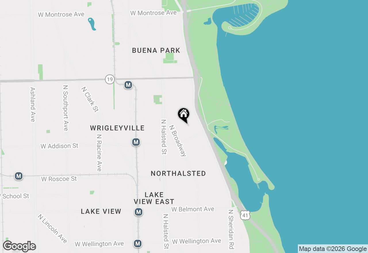 Map of 3648 N Pine Grove Avenue #G, Chicago, IL 60613