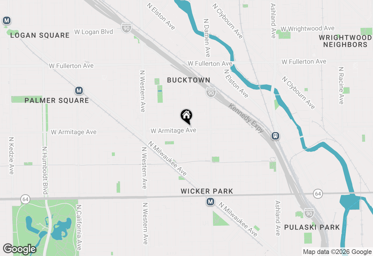 Map of 2126 W Armitage Avenue #4, Chicago, IL 60647