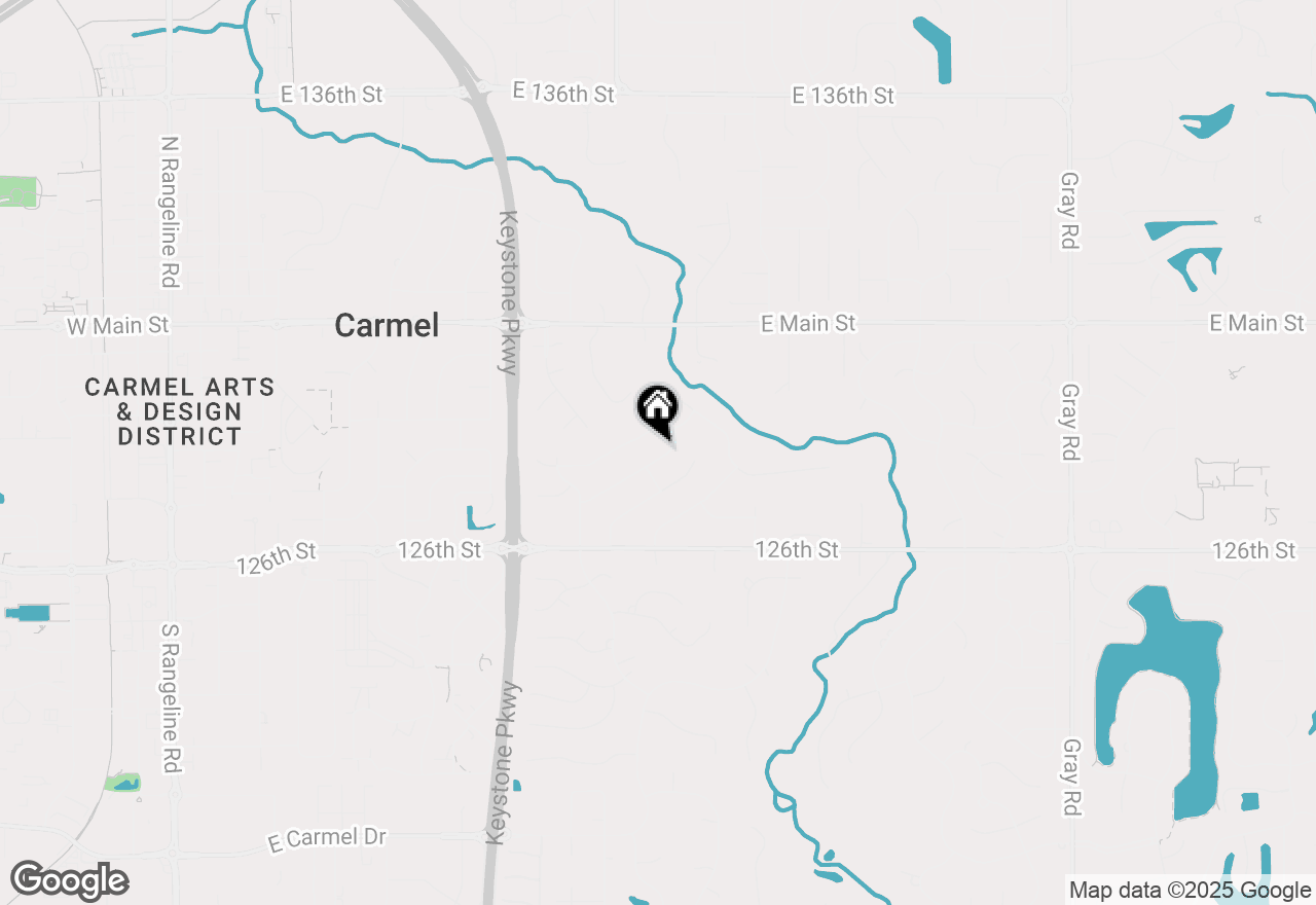 Map of 1226 Hillcrest Drive, Carmel, IN 46033