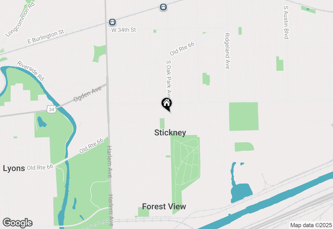 Map of 3936 Oak Park Avenue, Stickney, IL 60402