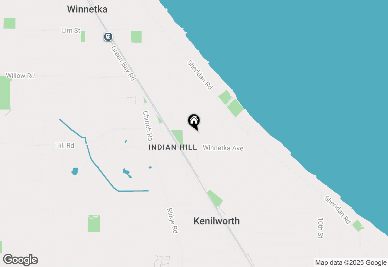 Map of 158 Woodland Avenue, Winnetka, IL 60093