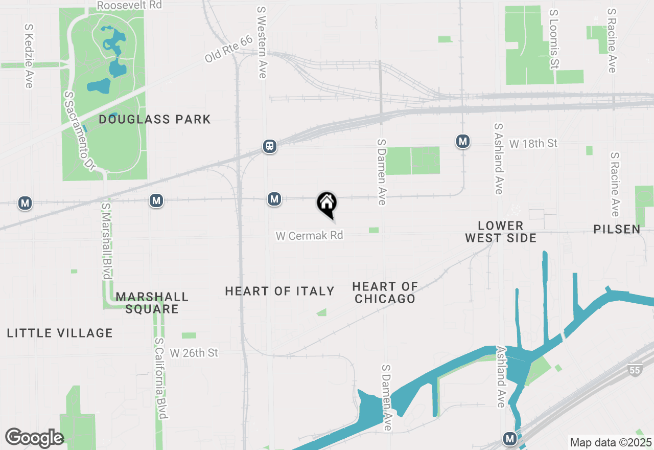 Map of 2157 W 21st Place #2, Chicago, IL 60608