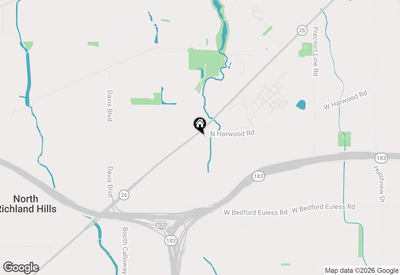 Map of 5144 Jennings Drive, North Richland Hills, TX 76180