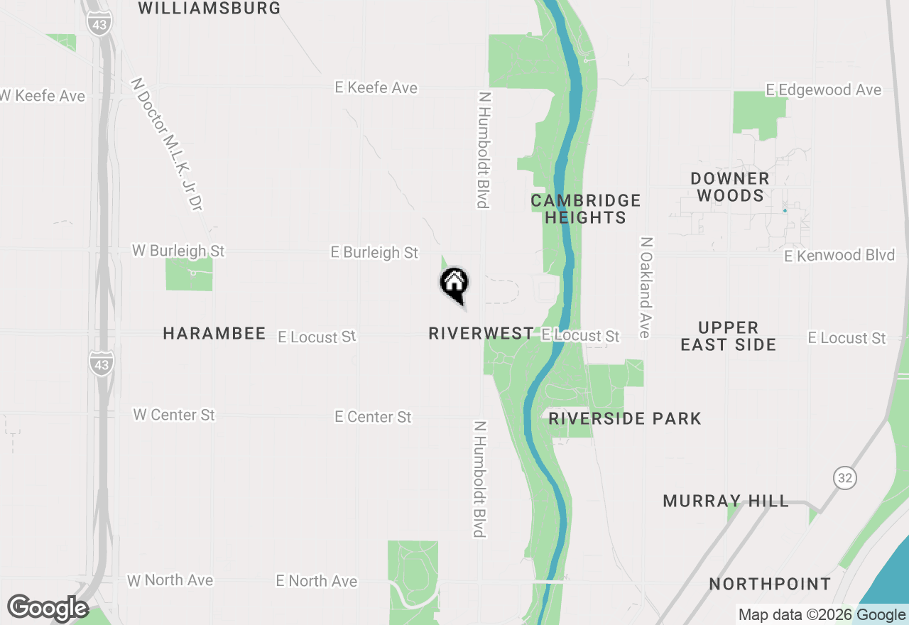 Map of 2943 N Weil St, Milwaukee, WI 53212