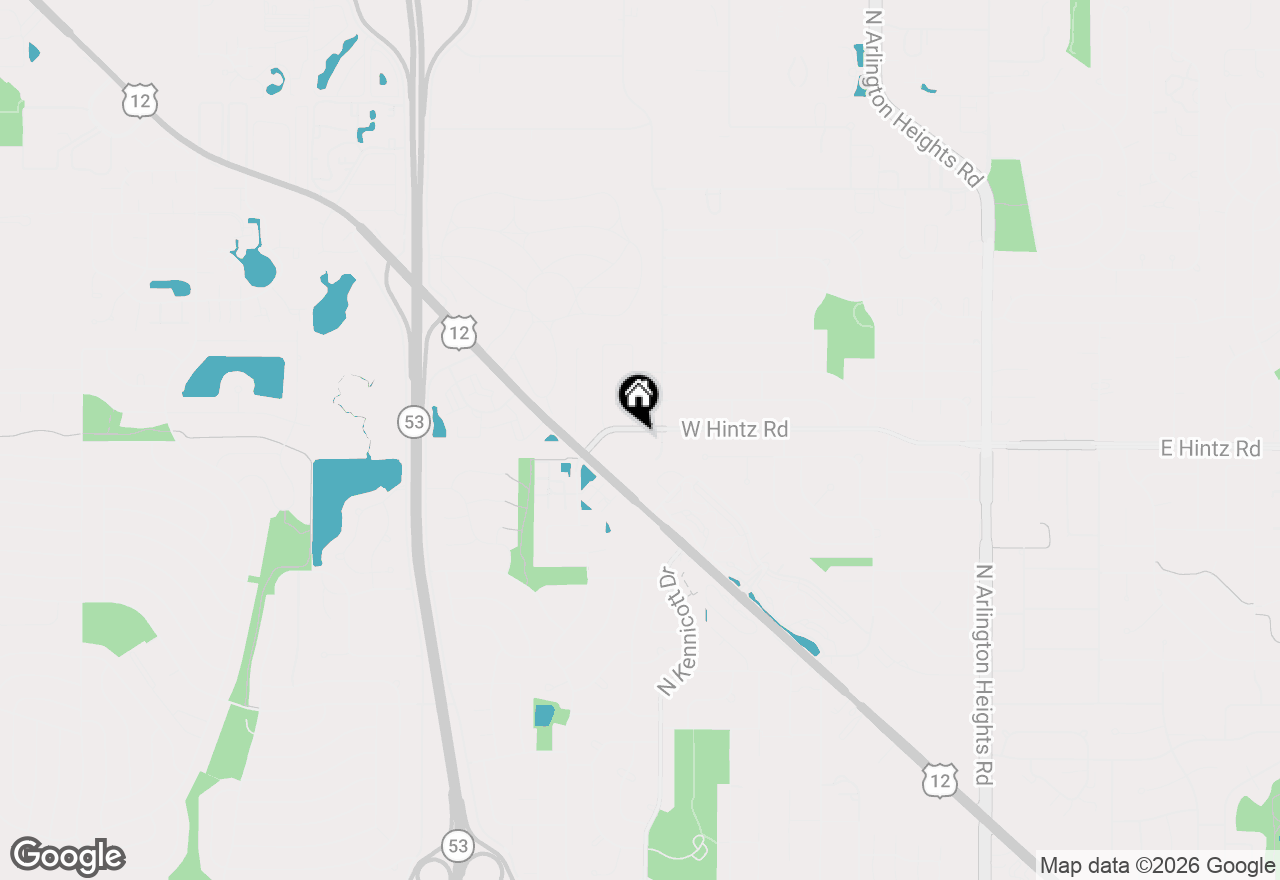 Map of 1003 W Hintz Road, Arlington Heights, IL 60004