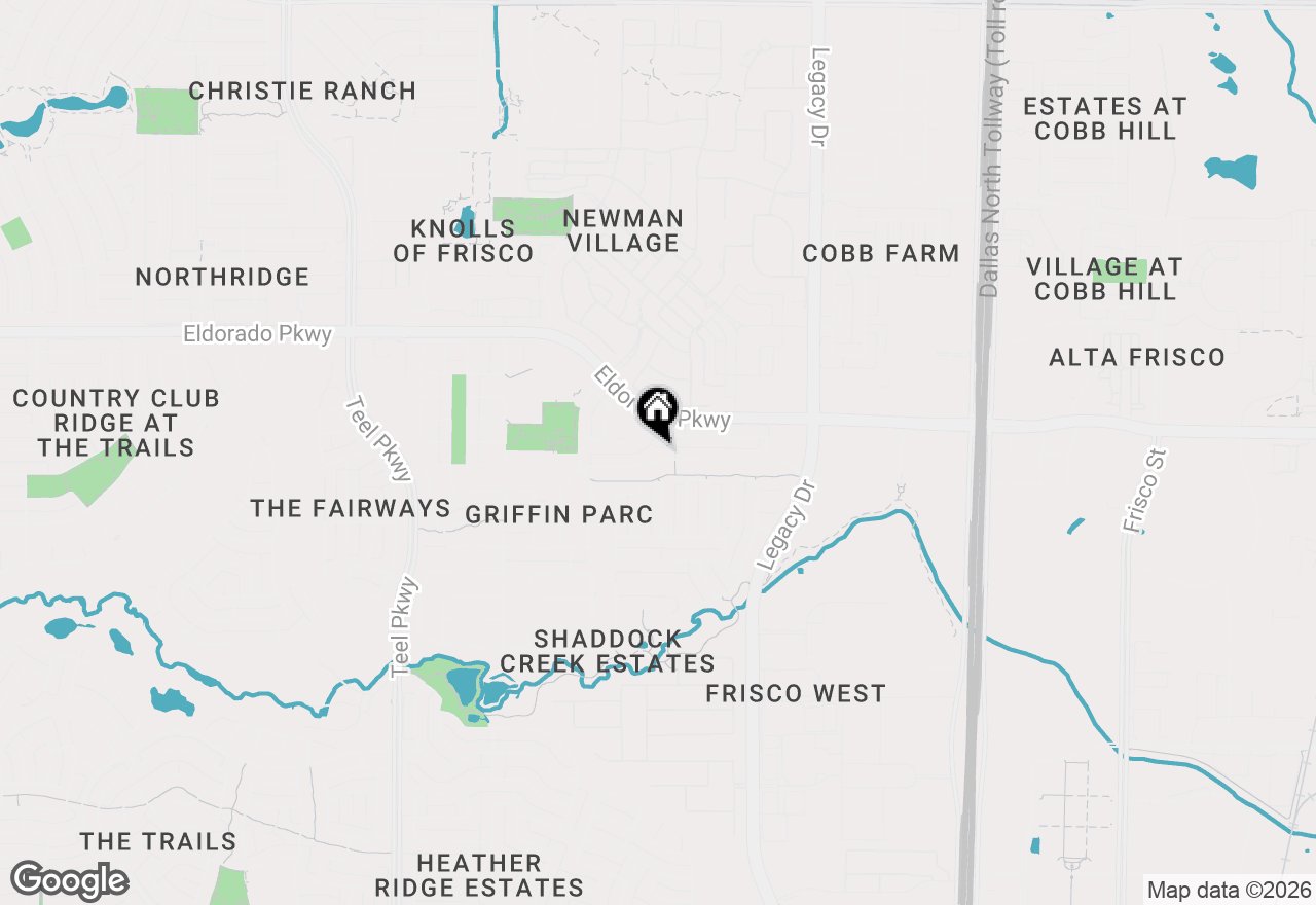 Map of 4128 Veneto Drive, Frisco, TX 75033