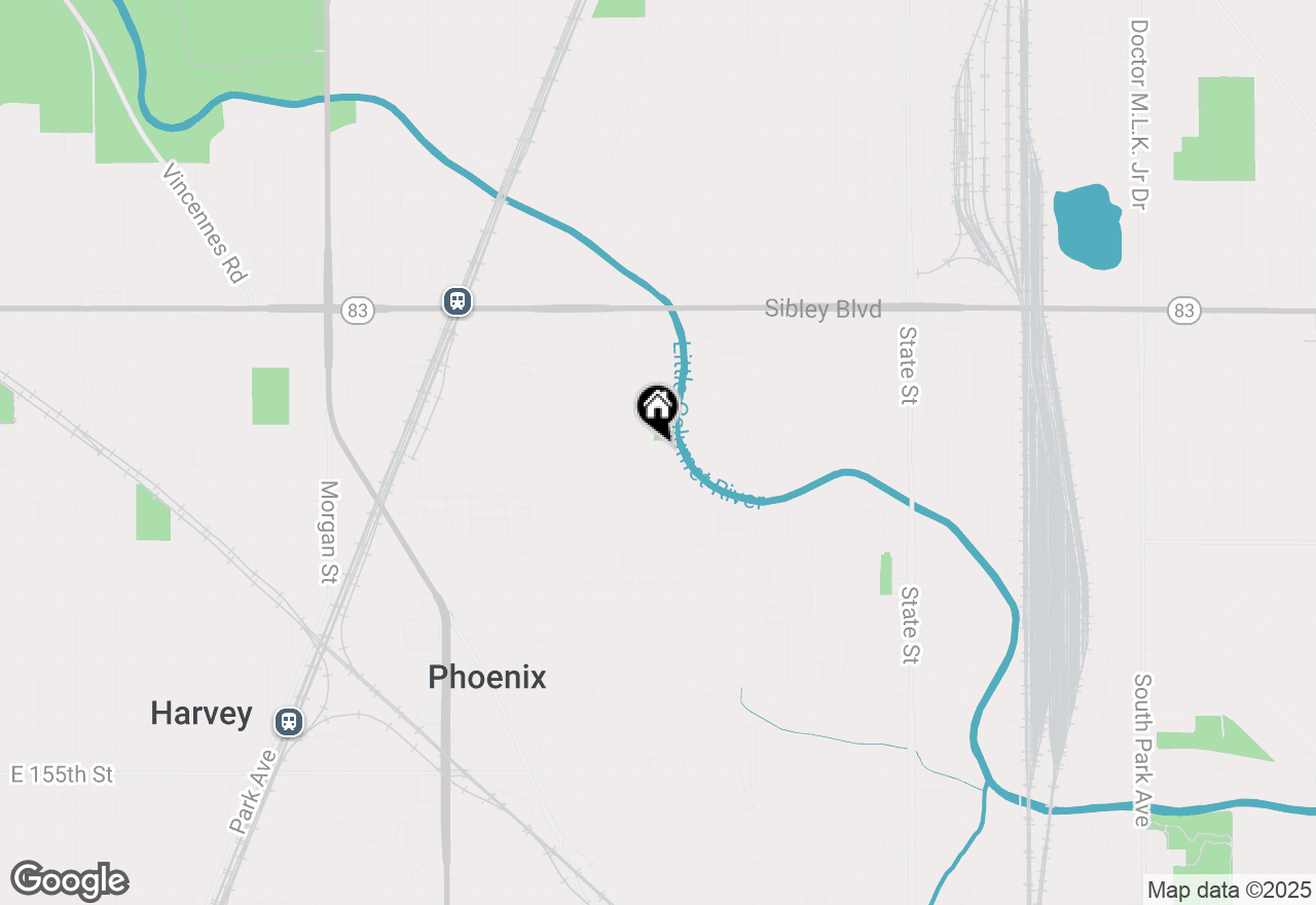 Map of 14925 Riverside Drive, South Holland, IL 60473
