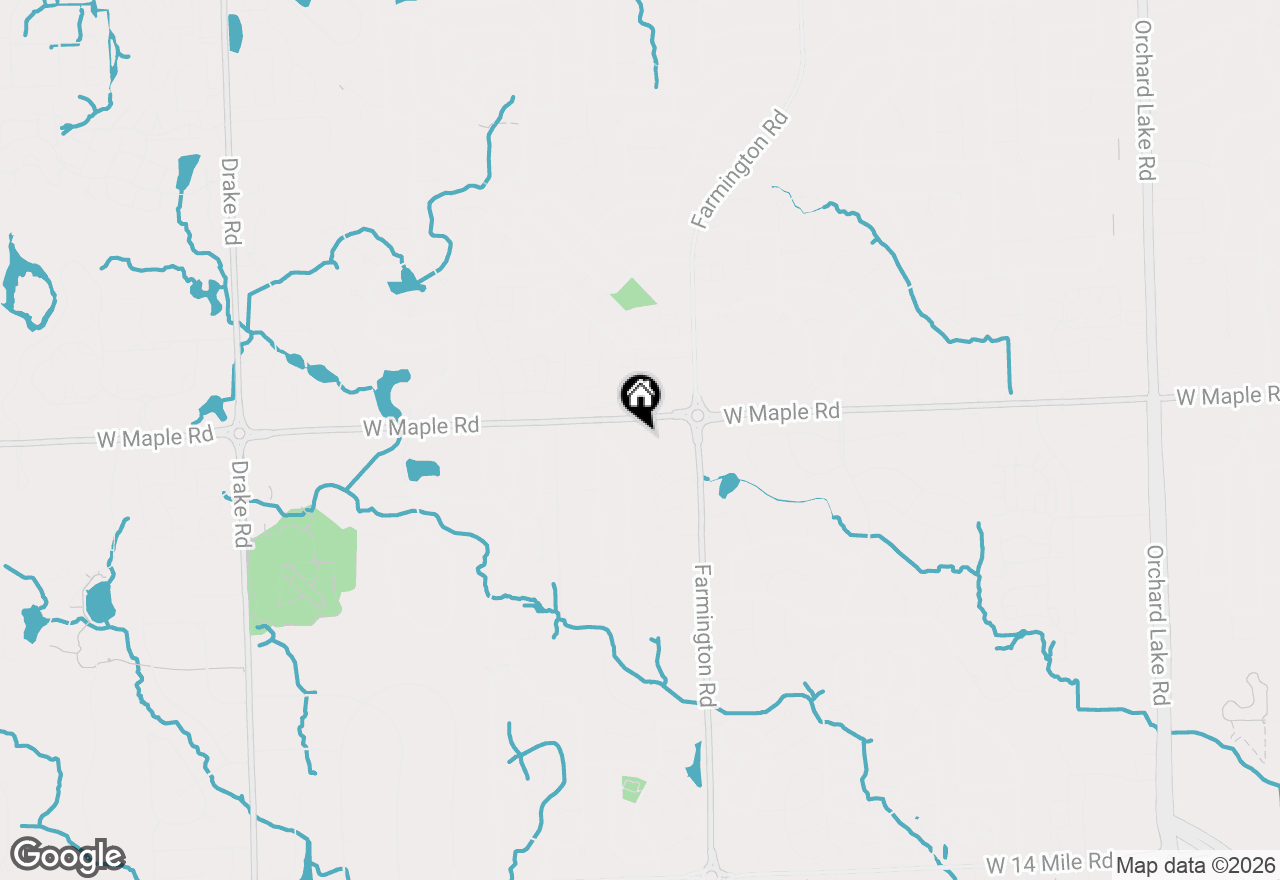 Map of 6510 Leigh Hollow Road, West Bloomfield, MI 48322