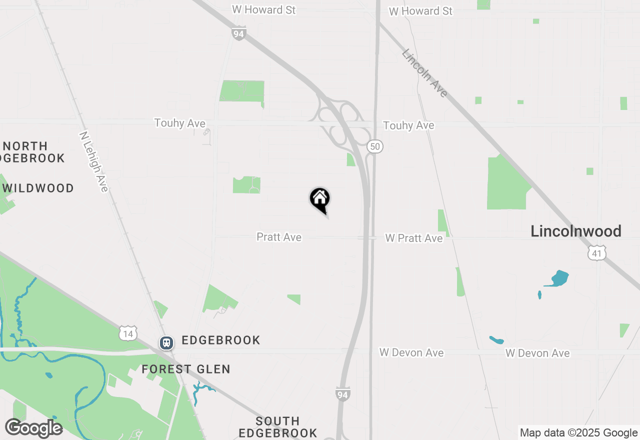 Map of (Address confidential), Skokie, Illinois 60077