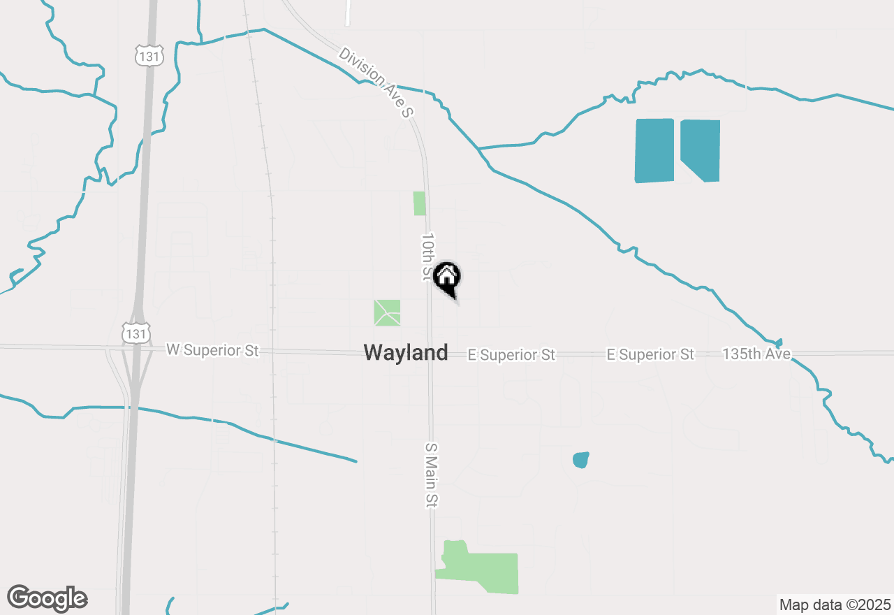 Map of 126 E Cherry Street, Wayland, MI 49348