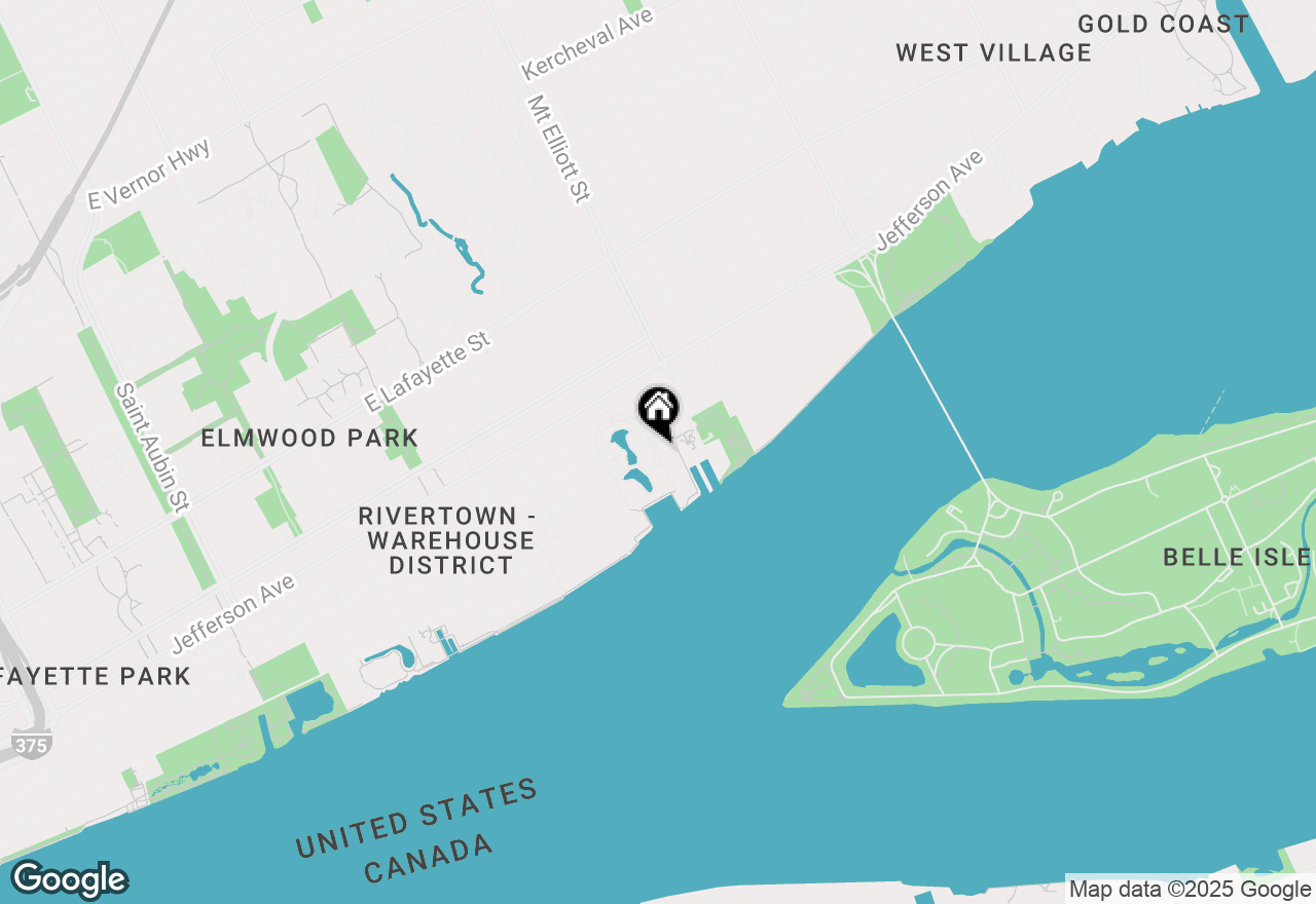 Map of 250 E Harbortown Drive #136, Detroit, MI 48207