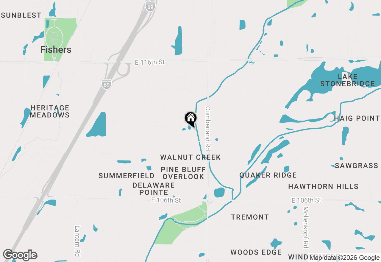 Map of 11060 Crystal Falls Lane, Fishers, IN 46037