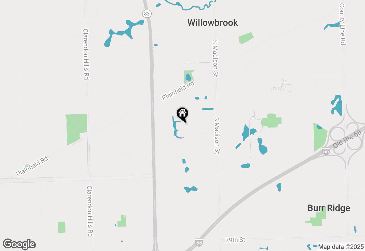 Map of 743 Cottonwood Court #A, Willowbrook, IL 60527