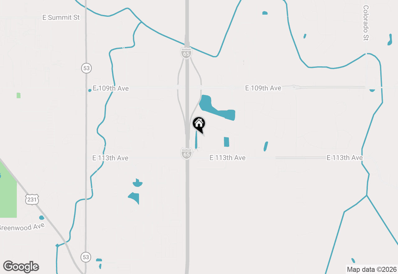 Map of 11144 Tennessee Street, Crown Point, IN 46307