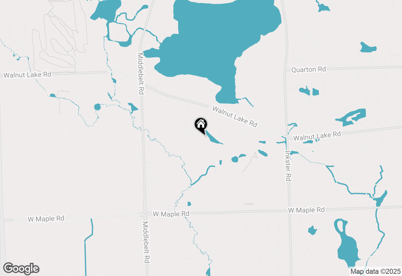 Map of 5755 Bloomfield Glens Road, West Bloomfield, MI 48322