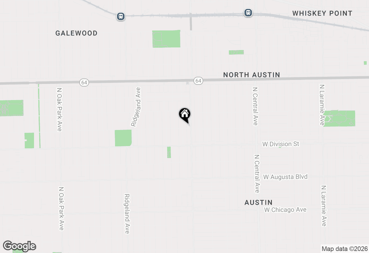 Map of 1002 N Humphrey Avenue, Oak Park, IL 60302