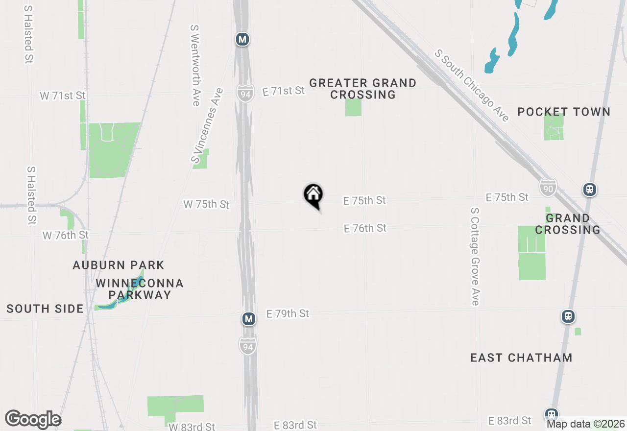 Map of 7531 S Indiana Avenue, Chicago, IL 60619