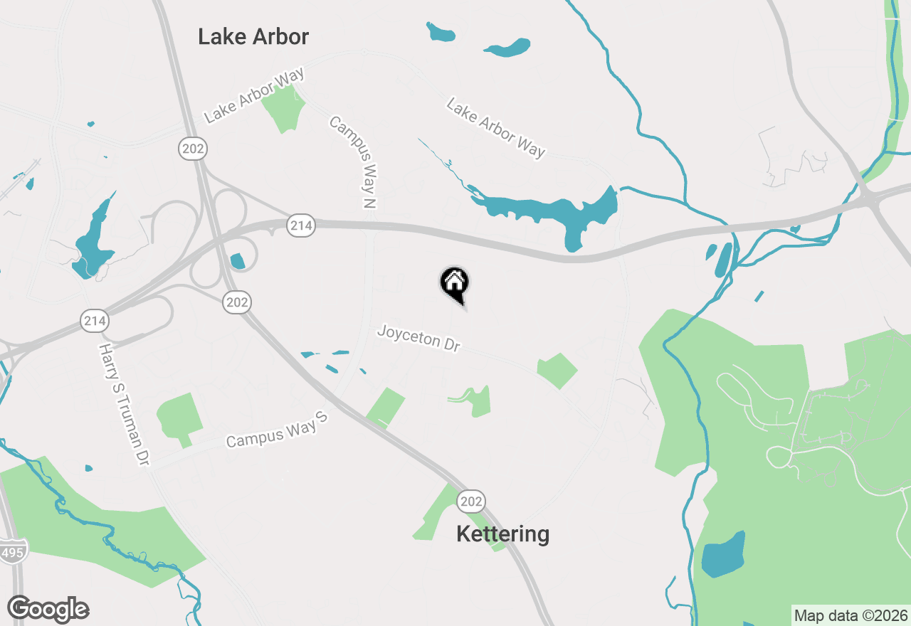 Map of 20 Joyceton Way, Upper Marlboro, MD 20774