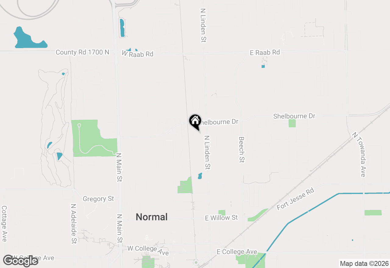 Map of 1204 Timber Ridge Court, Normal, IL 61761