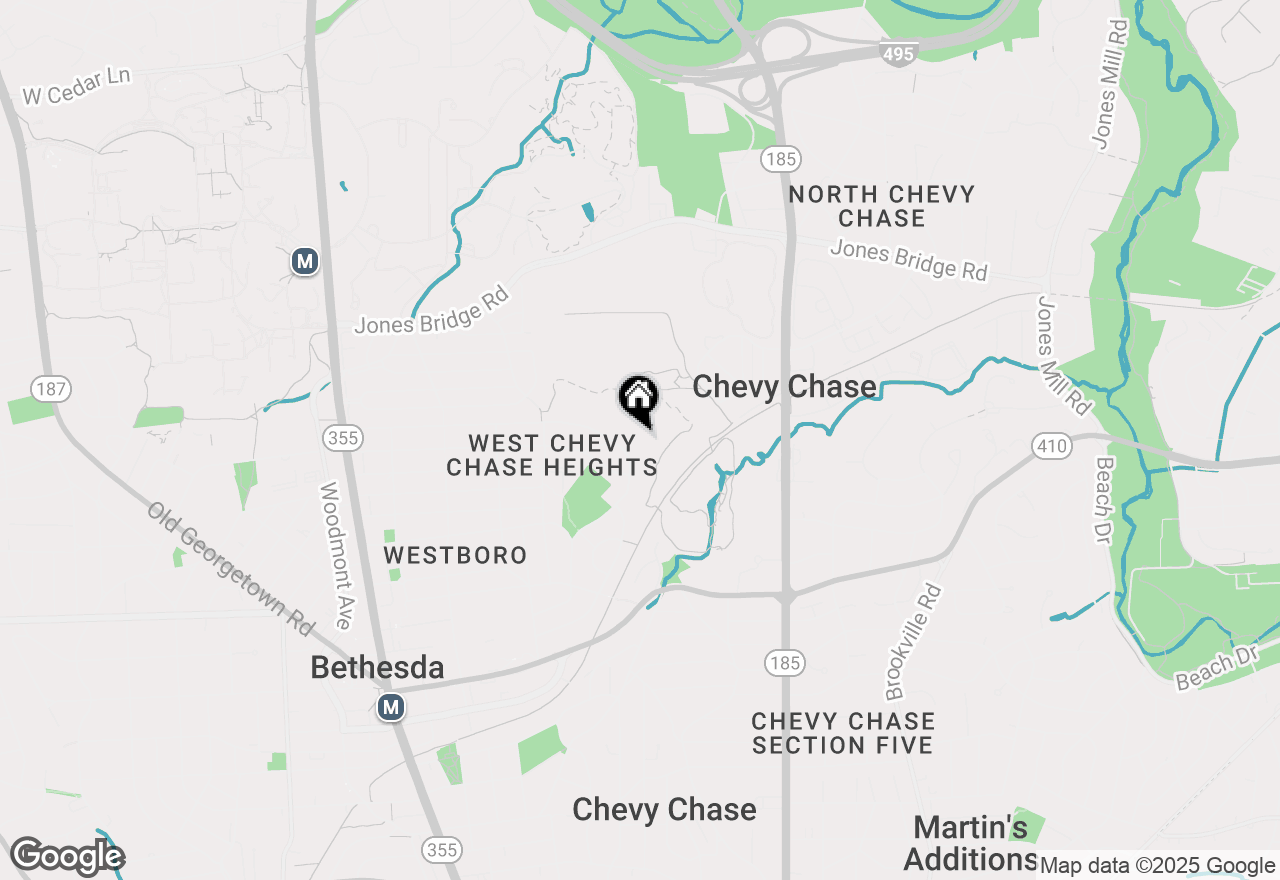 Map of 8209 Kentbury Drive, Bethesda, MD 20814