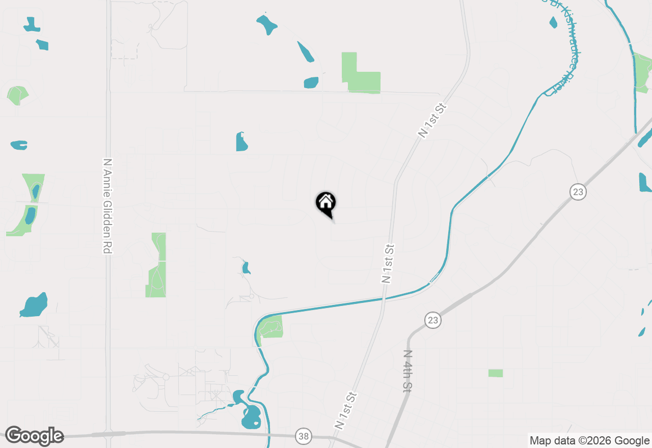Map of 1311 Azalea Lane, Dekalb, IL 60115
