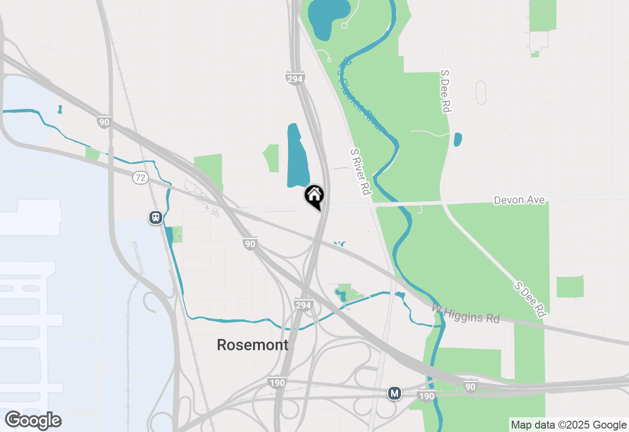 Map of 9616 W Higgins Road #2G, Rosemont, IL 60018