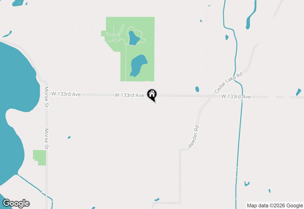 Map of 13331 Victoria Lane, Cedar Lake, IN 46303