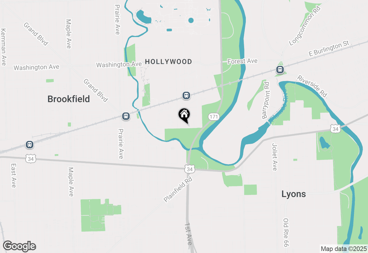 Map of 3843 Rosemear Avenue, Brookfield, IL 60513