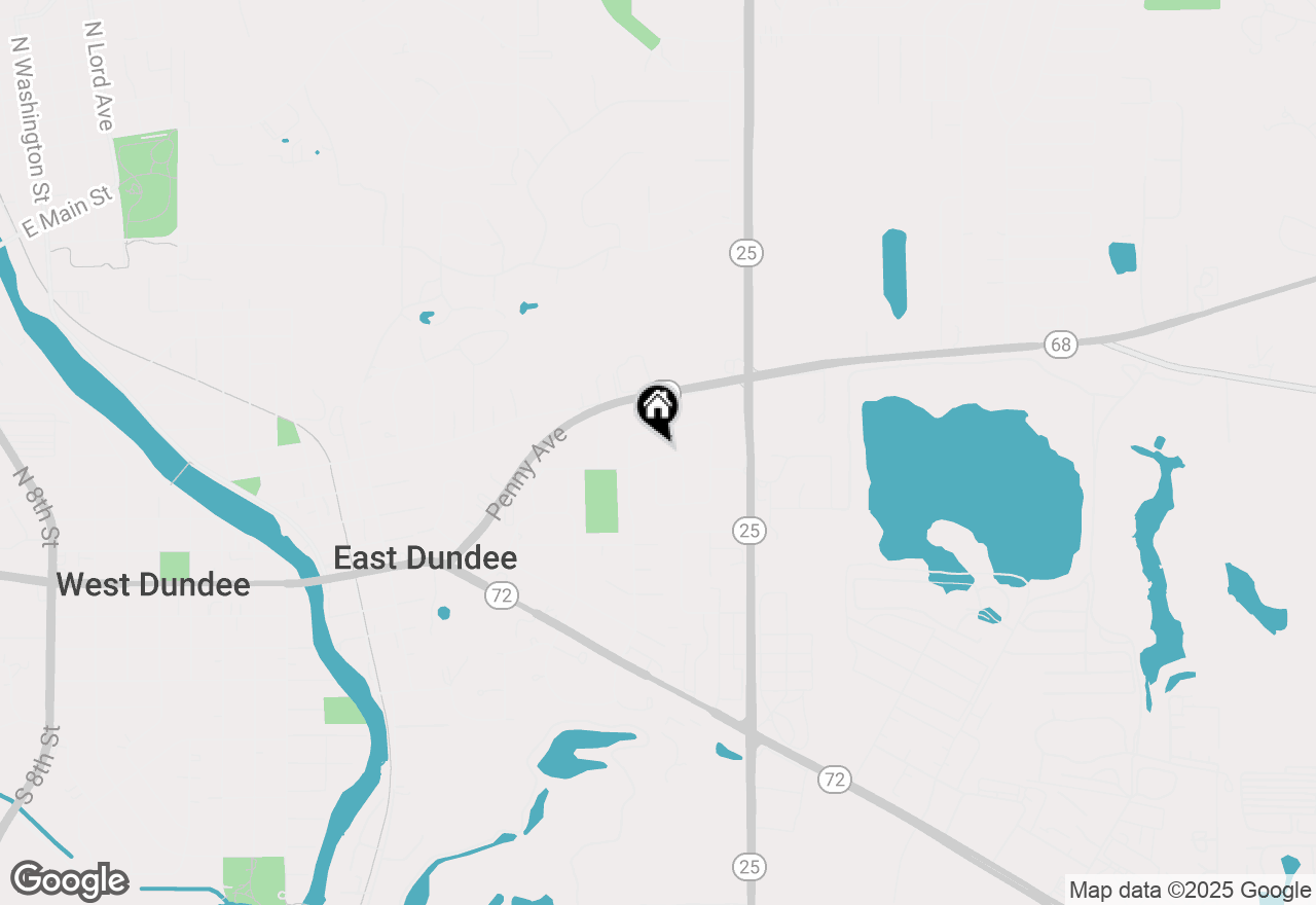 Map of 625 Park Street, East Dundee, IL 60118