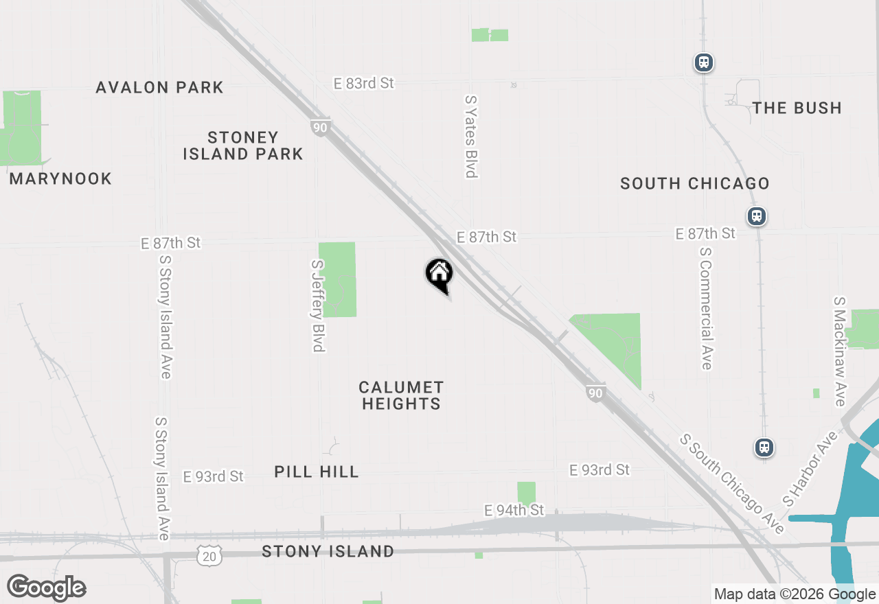 Map of (Address confidential), Chicago, Illinois 60617