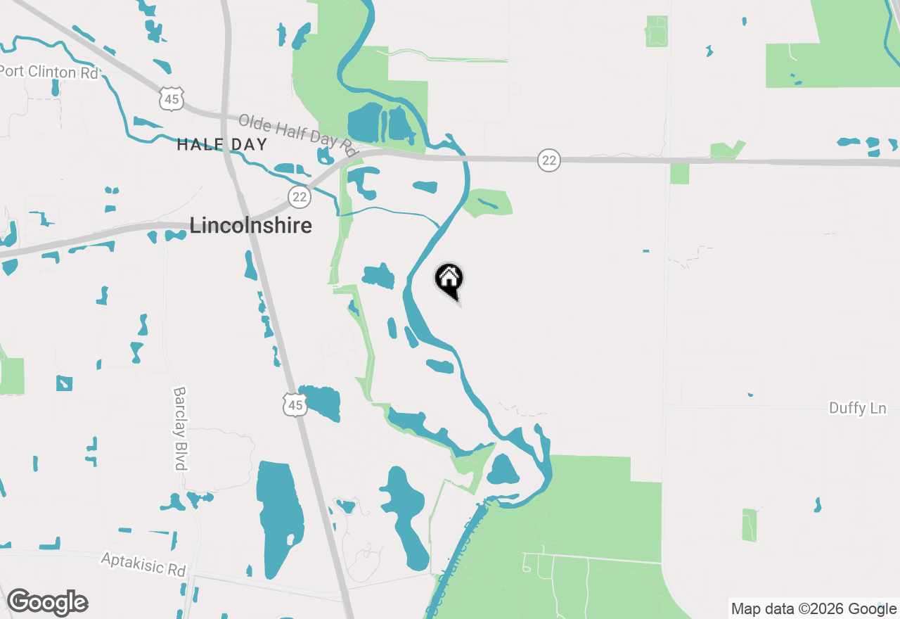 Map of 62 Lincolnshire Drive, Lincolnshire, IL 60069