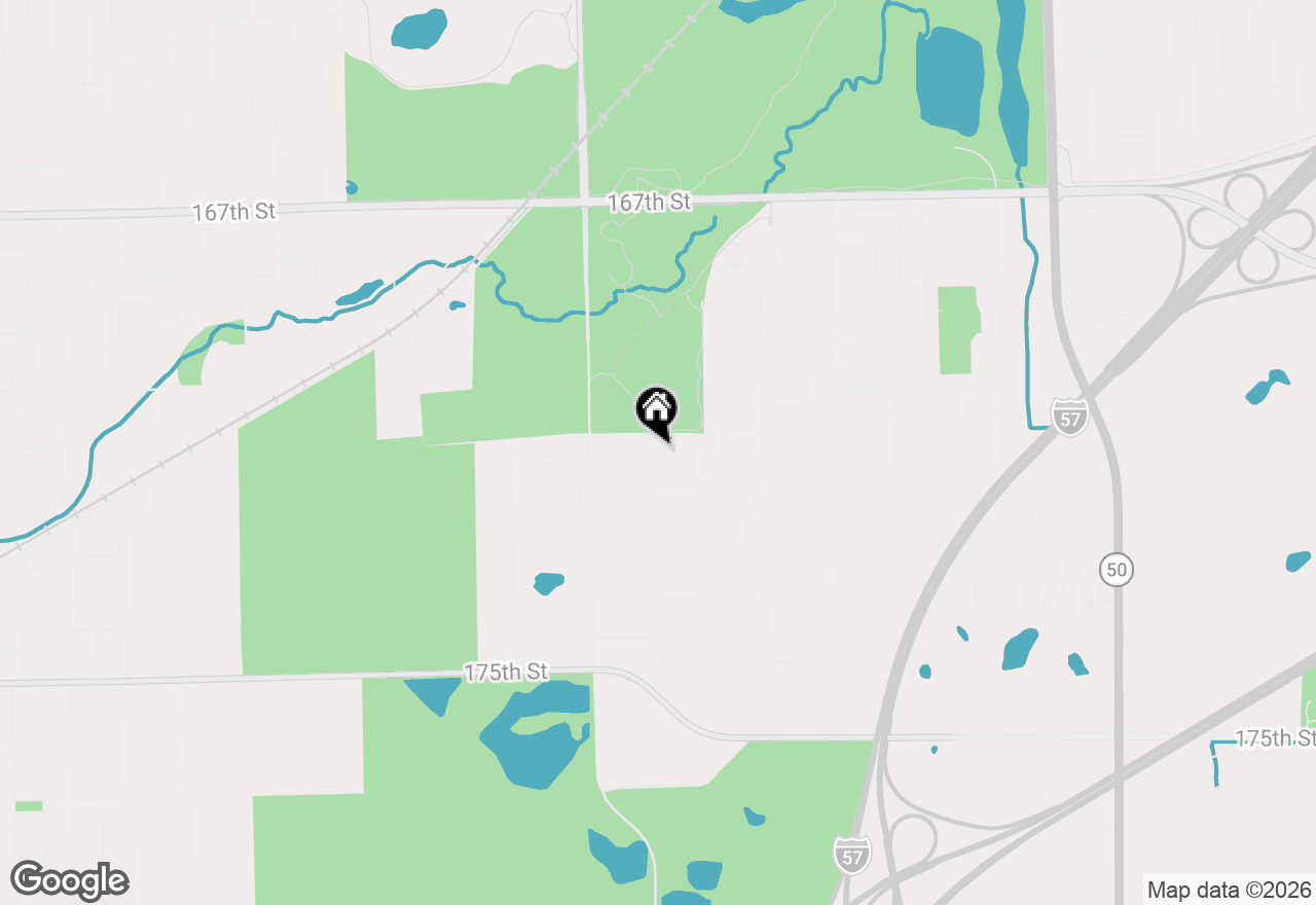 Map of 17070 Belle Street, Oak Forest, IL 60452