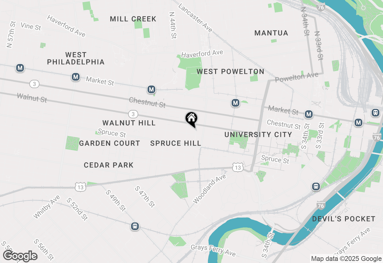 Map of 4247 Locust Street #0B-307, Philadelphia, PA 19104