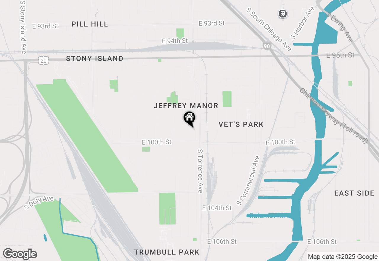 Map of 9918 S Hoxie Avenue, Chicago, IL 60617
