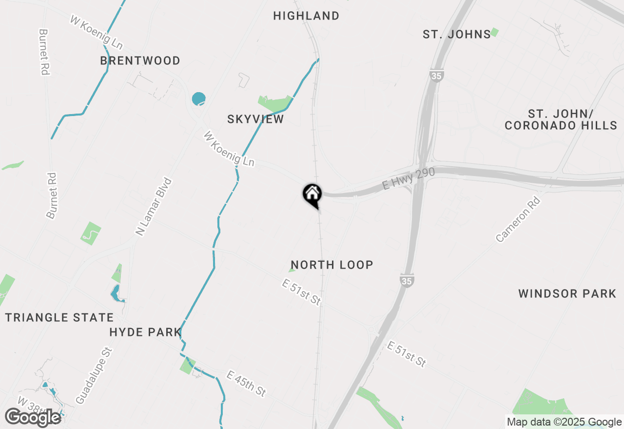 Map of 5507 Duval St #B, Austin, TX 78751