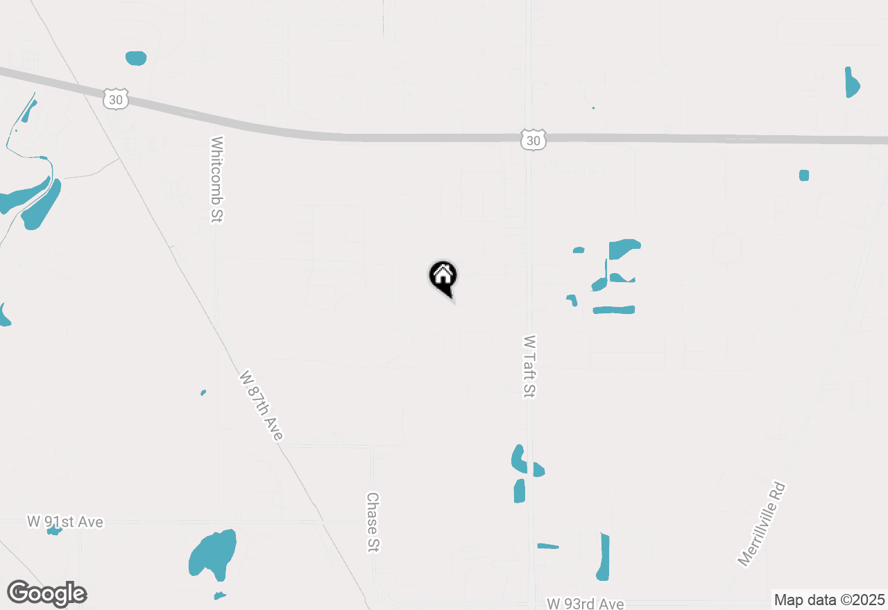 Map of 2711 W 84 Lane, Merrillville, IN 46410