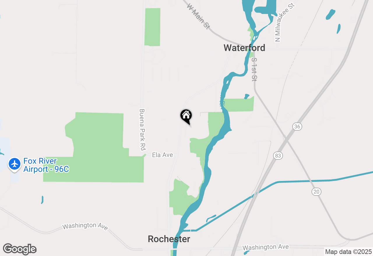 Map of 620 Annecy Park Cir, Waterford, WI 53185