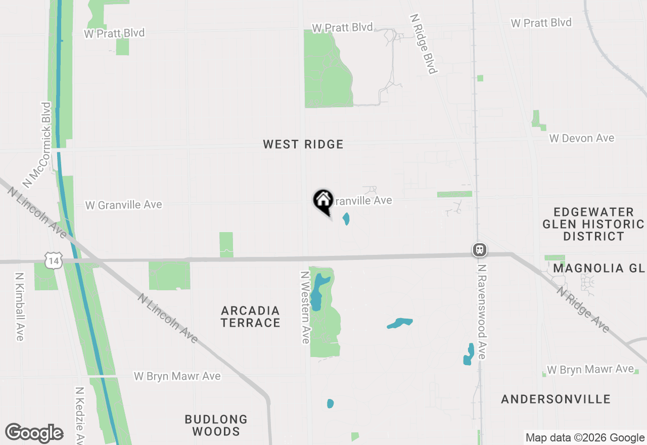 Map of 6115 N Claremont Avenue #GS, Chicago, IL 60659