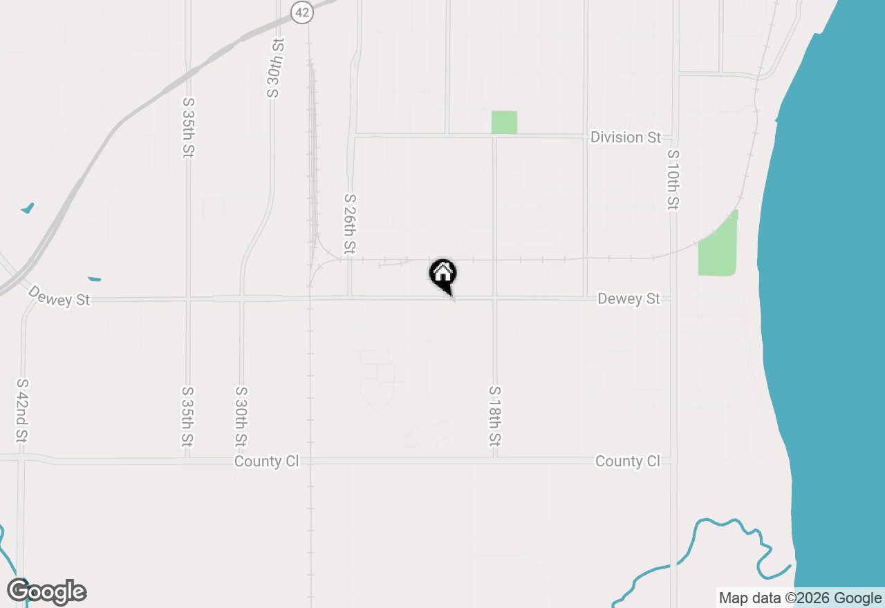 Map of 2100 S 21st St, Manitowoc, WI 54220