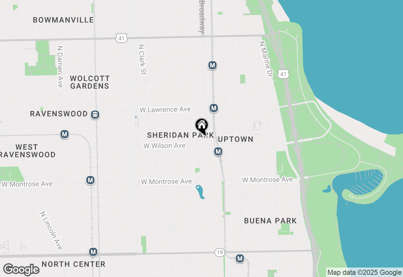 Map of 4618 N Racine Avenue #1R, Chicago, IL 60640