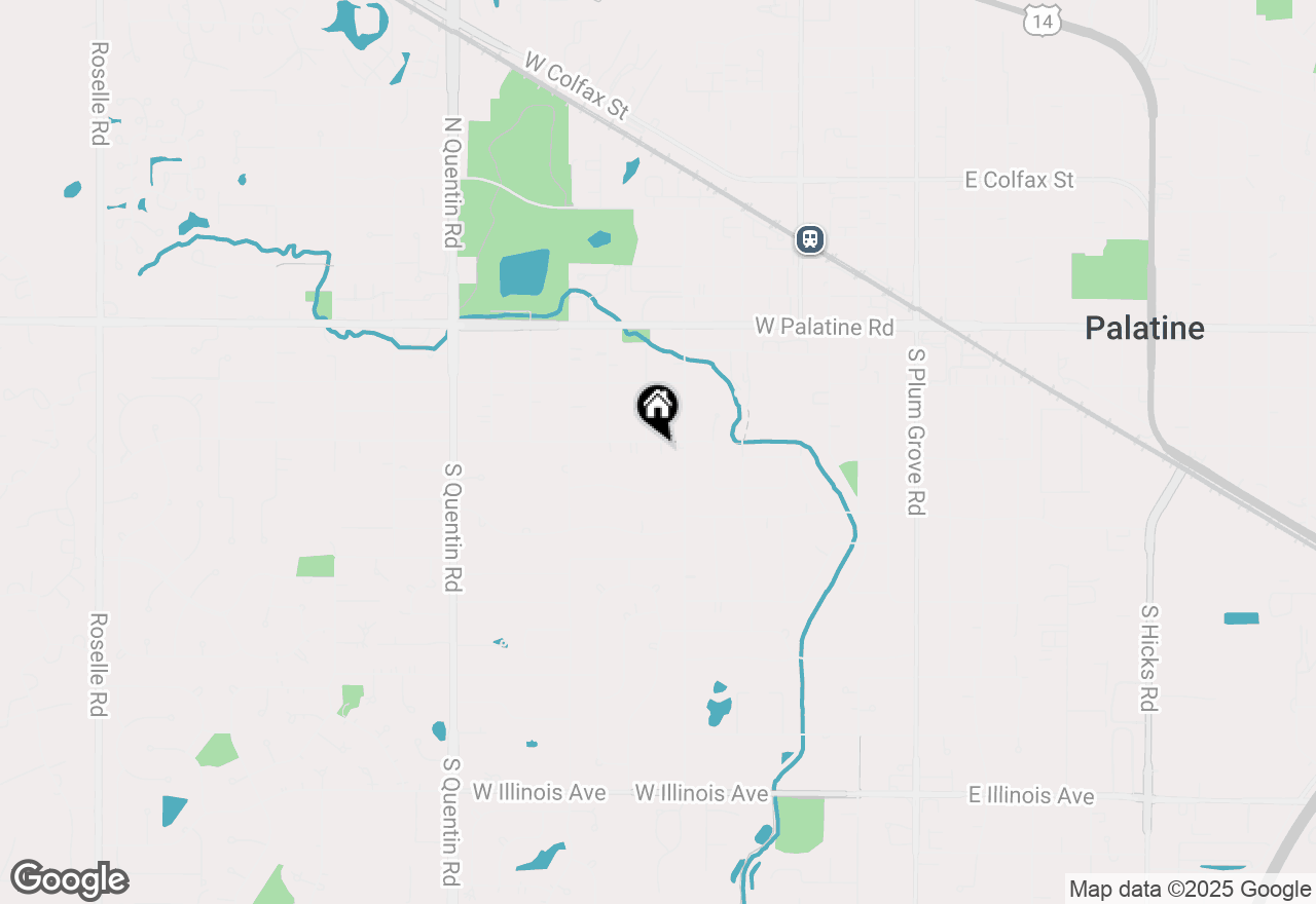 Map of 429 W Kenilworth Avenue, Palatine, IL 60067