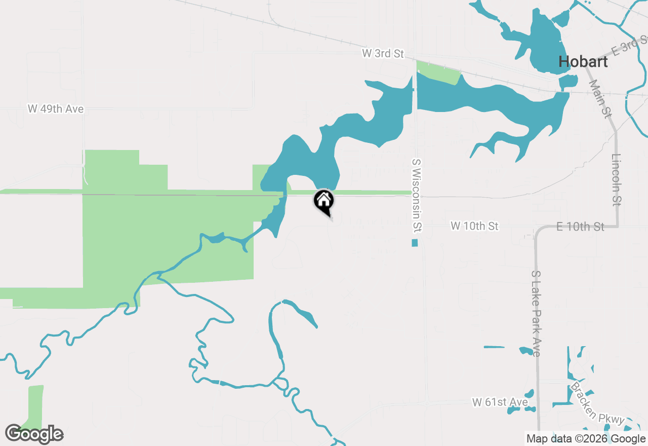 Map of 998 Ian Drive, Hobart, IN 46342