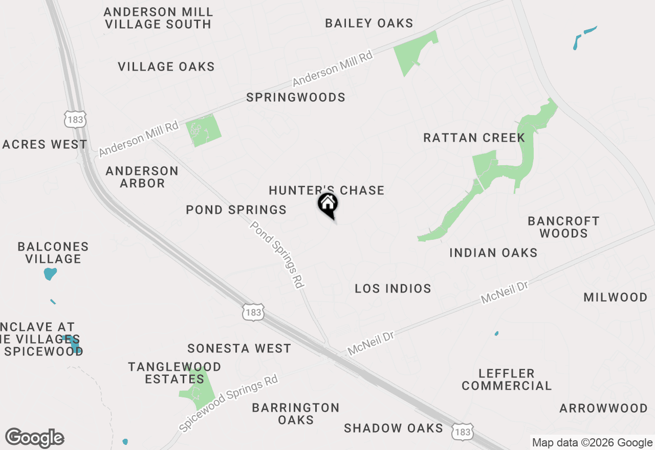 Map of 12301 Deer Falls Dr #A & B, Austin, TX 78729