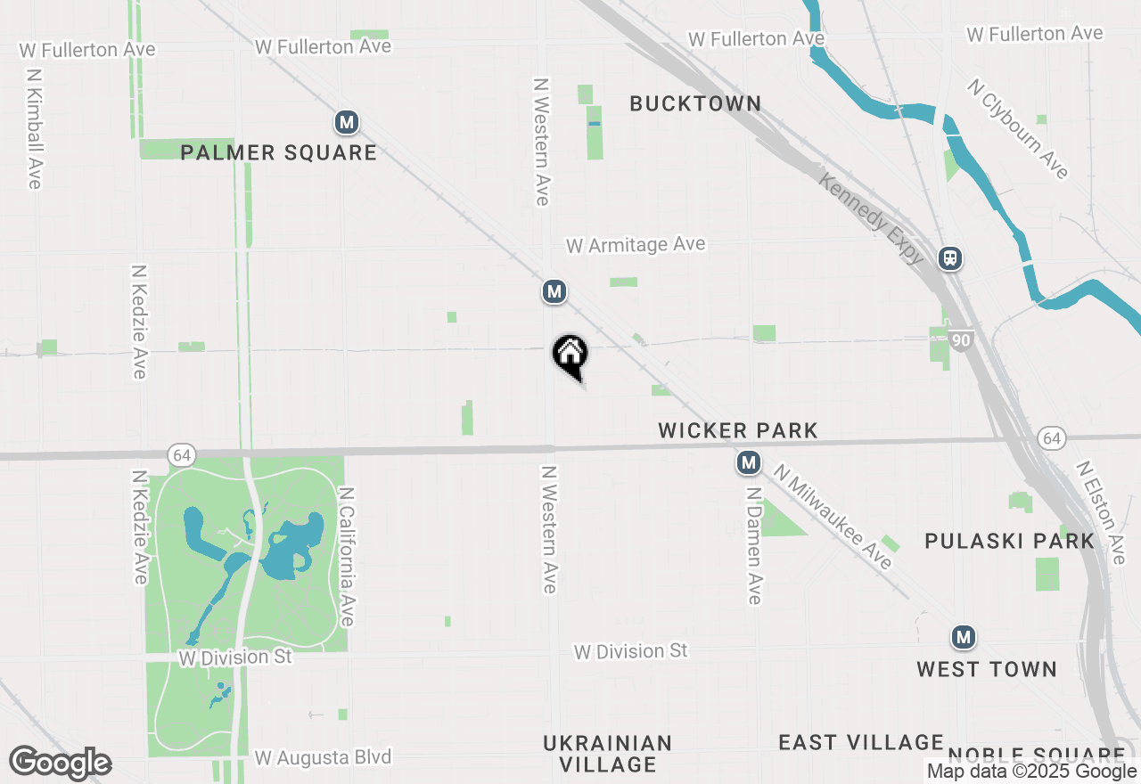 Map of 1670 N Claremont Avenue #106, Chicago, IL 60647