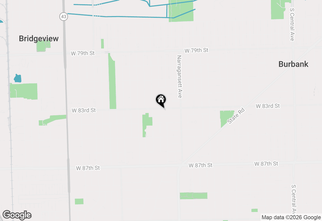 Map of 6509 W 83rd Street, Burbank, IL 60459