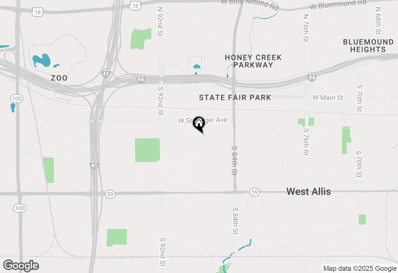 Map of 832 S 88th St, West Allis, WI 53214