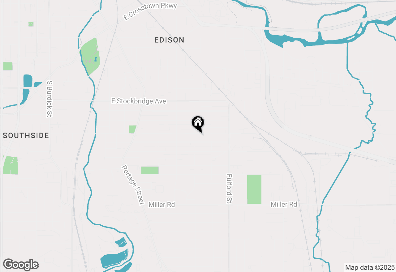 Map of 1412 Reed Street, Kalamazoo, MI 49001