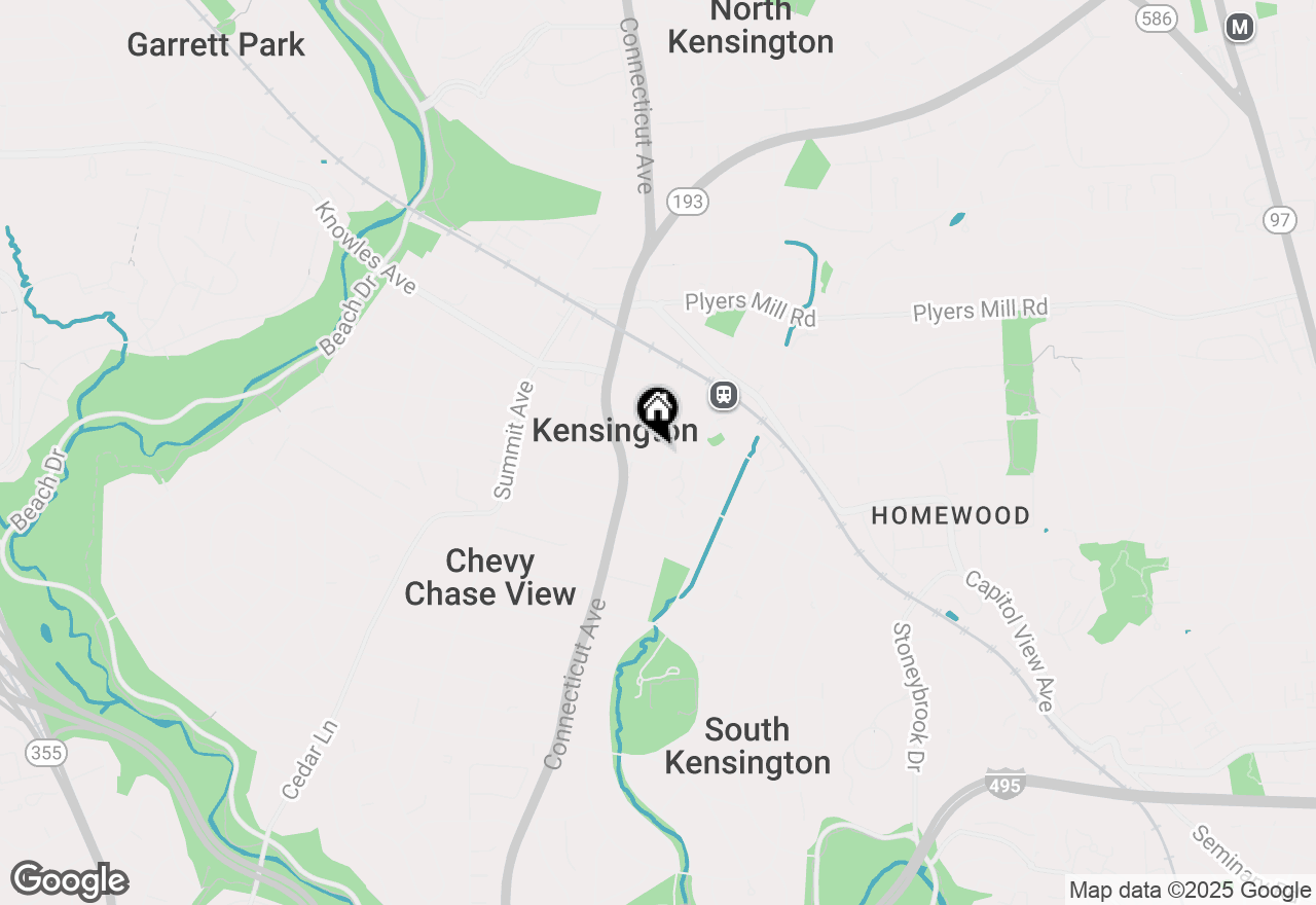 Map of 10302 Fawcett Street, Kensington, MD 20895