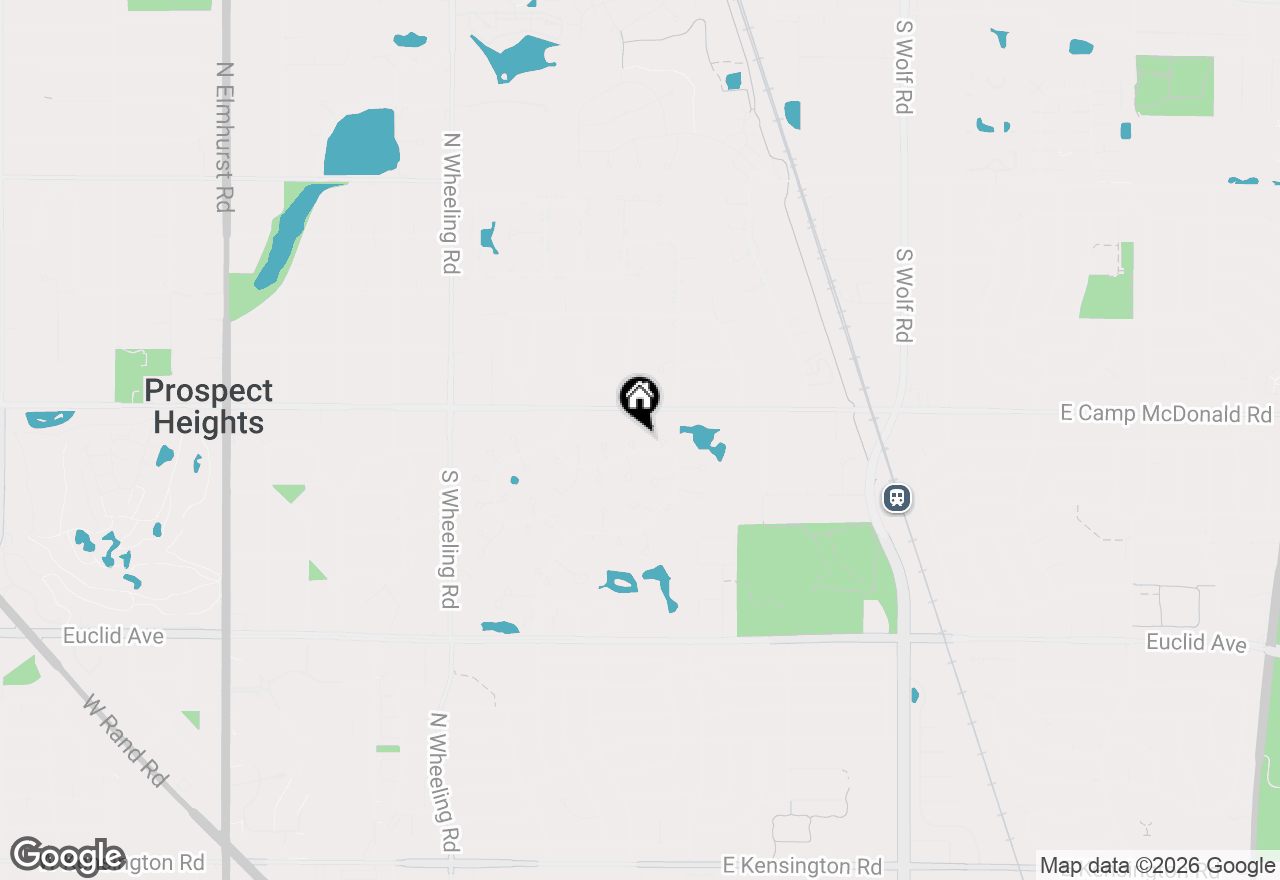 Map of 75 Country Club Drive, Prospect Heights, IL 60070
